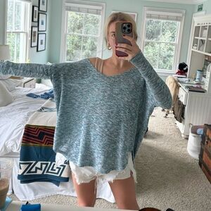 Blue Space Dye Sweater from Urban outfitters